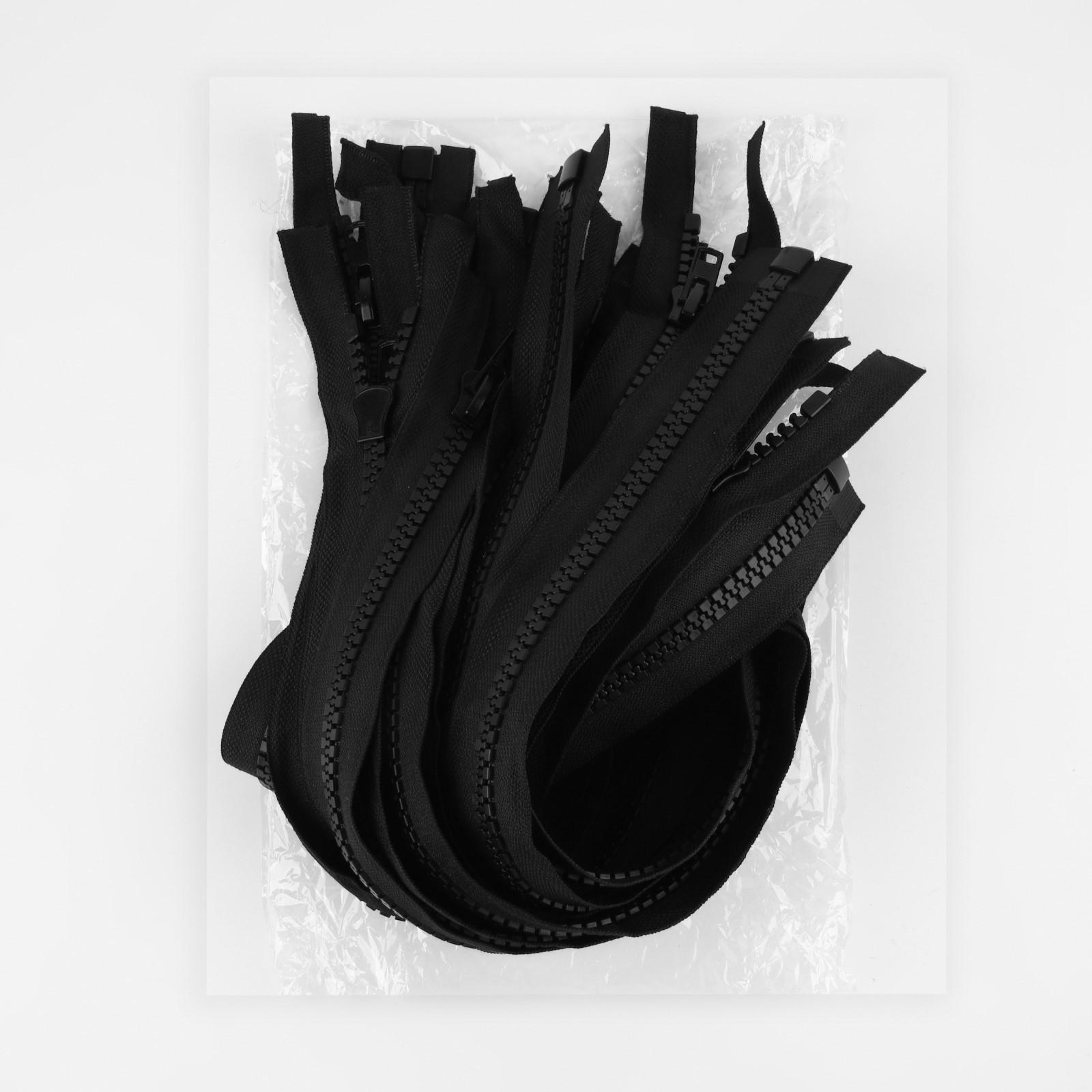 Молния разъёмная «Трактор», №10, разъёмная, замок автомат, 80 см, цвет чёрный