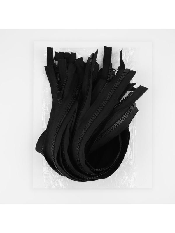 Молния разъёмная «Трактор», №10, разъёмная, замок автомат, 80 см, цвет чёрный