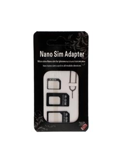 Адаптер для сим-карты Red Line 3 в 1, NanoSIM/MicroSIM/SIM