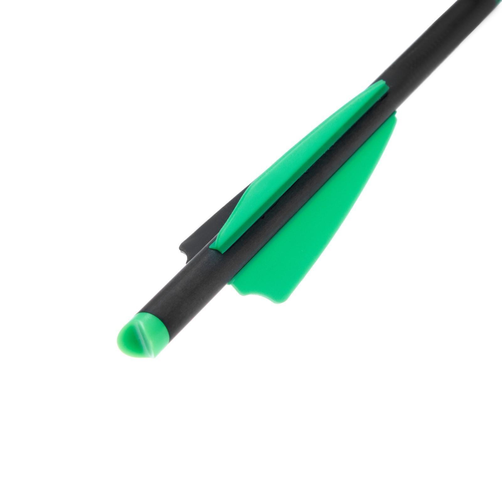 Стрела арбалетная, карбоновая Centershot Toxic Carbon, 41 см, Half Moon Nock