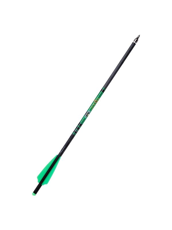 Стрела арбалетная, карбоновая Centershot Toxic Carbon, 41 см, Half Moon Nock