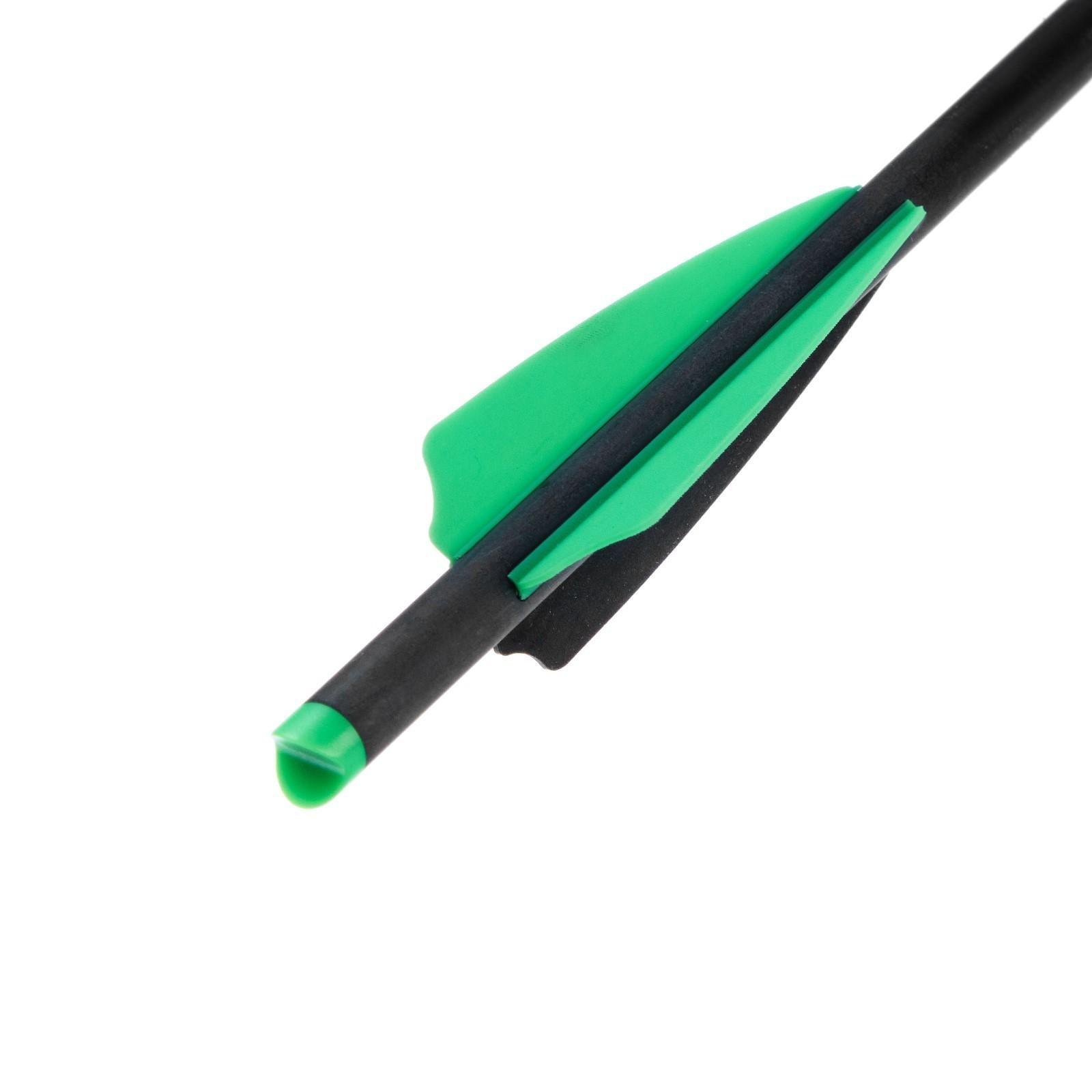 Стрела арбалетная, карбоновая Centershot Toxic Carbon, 56 см, Half Moon Nock