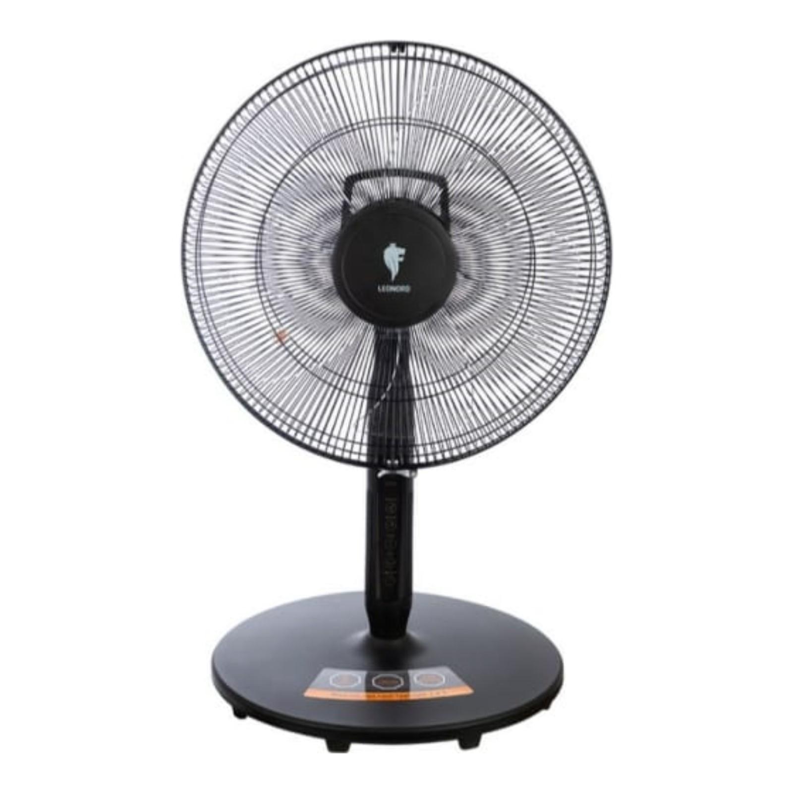 Вентилятор Leonord LE-1603, напольный, 55 Вт, 3 скорости, пульт, чёрный
