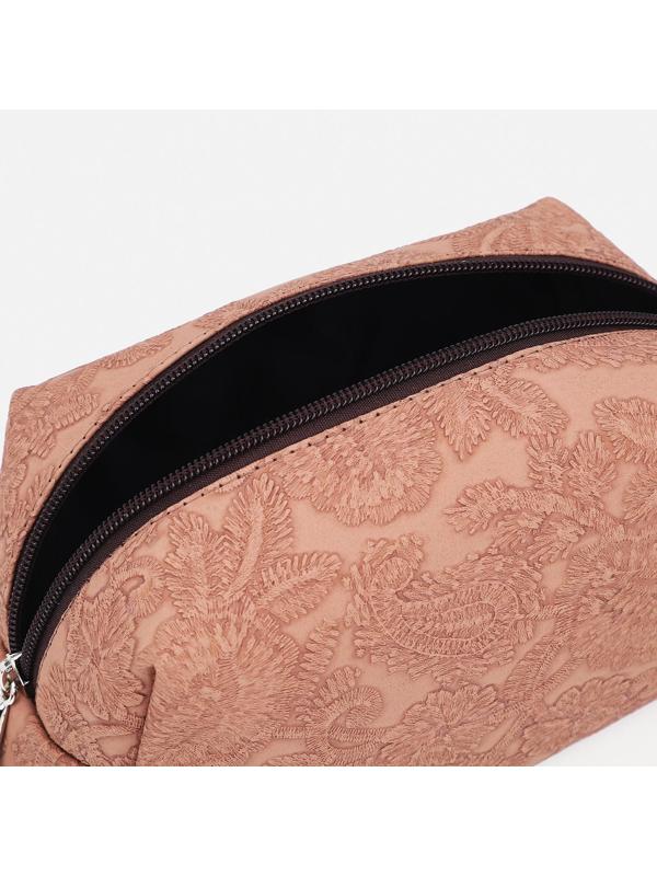 Косметичка на молнии, цвет бежевый