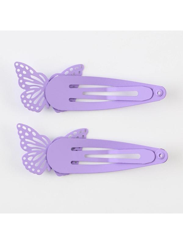 Заколки для волос с бабочками «Самой нежной», 2 шт.