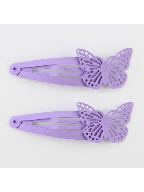Заколки для волос с бабочками «Самой нежной», 2 шт.