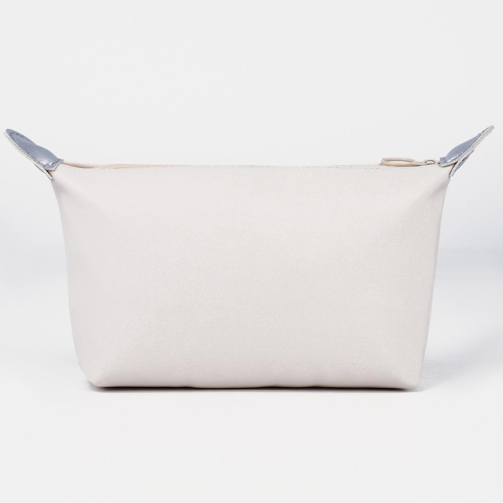 Косметичка на молнии, с подкладом, цвет бежевый