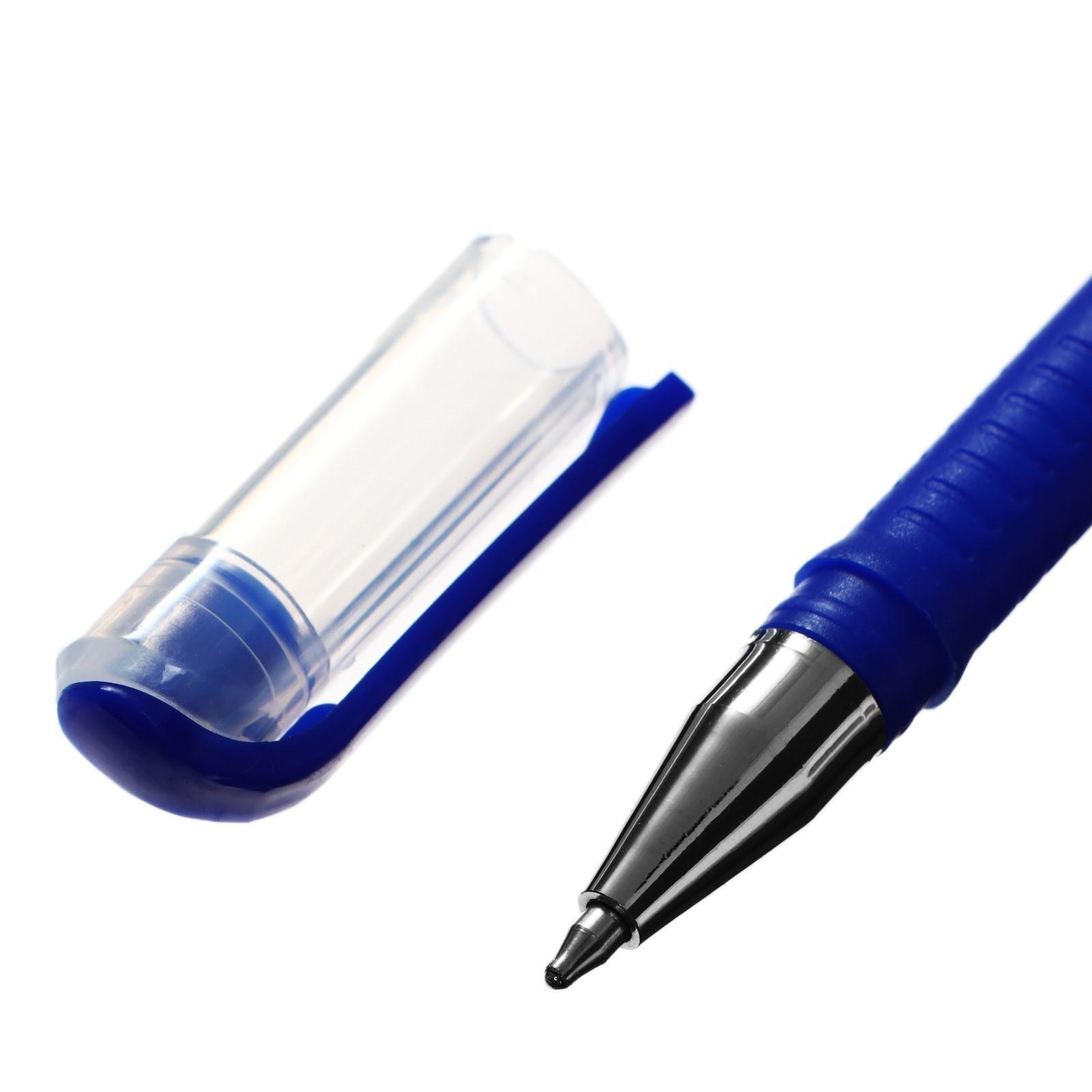 Набор шариковых ручек 6 цветов, корпус софтач, в цвет стержня, 1 мм, в блистере