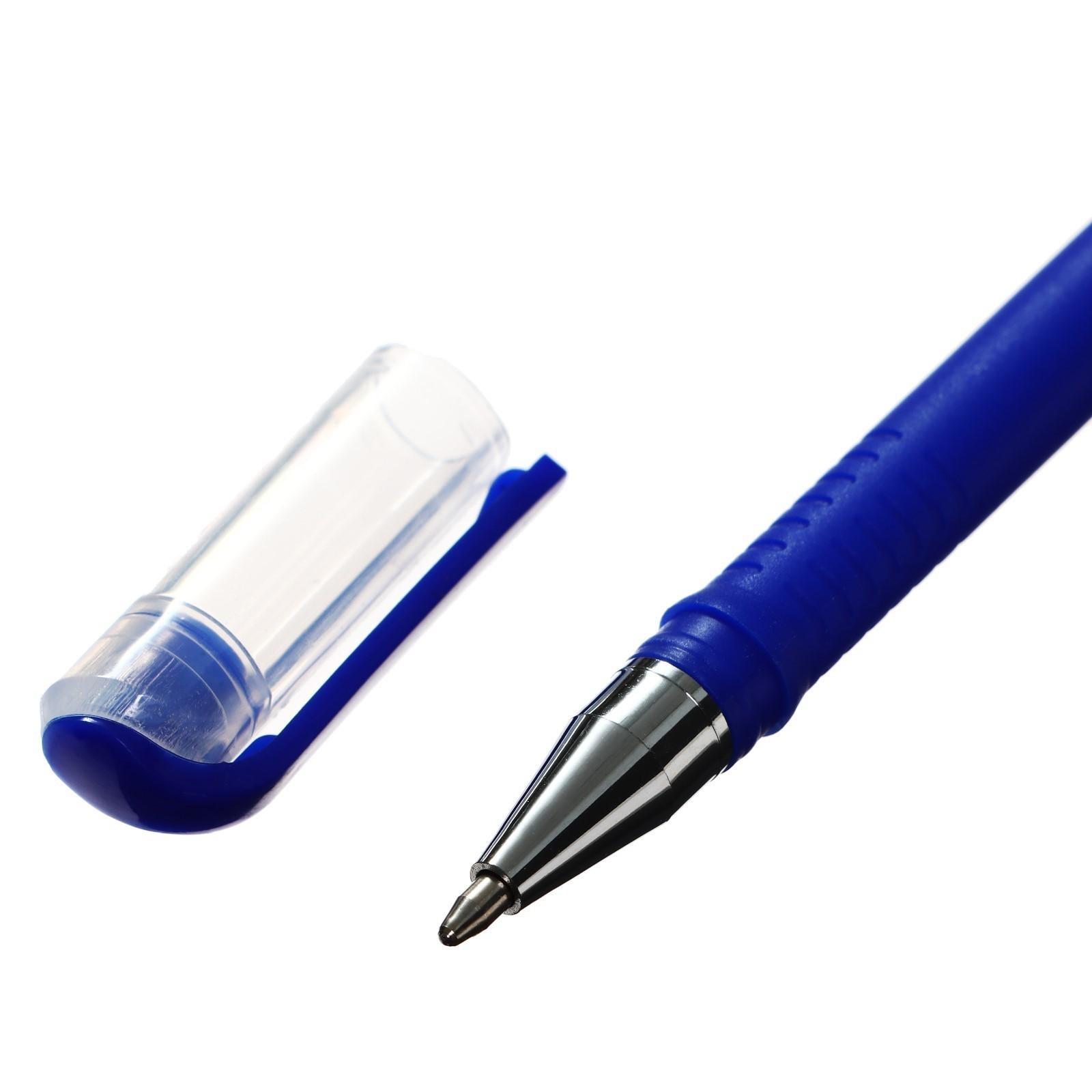 Набор шариковых ручек 12 цветов, корпус софтач, в цвет стержня, 1 мм, в блистере