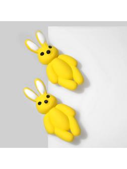 Серьги пластик 