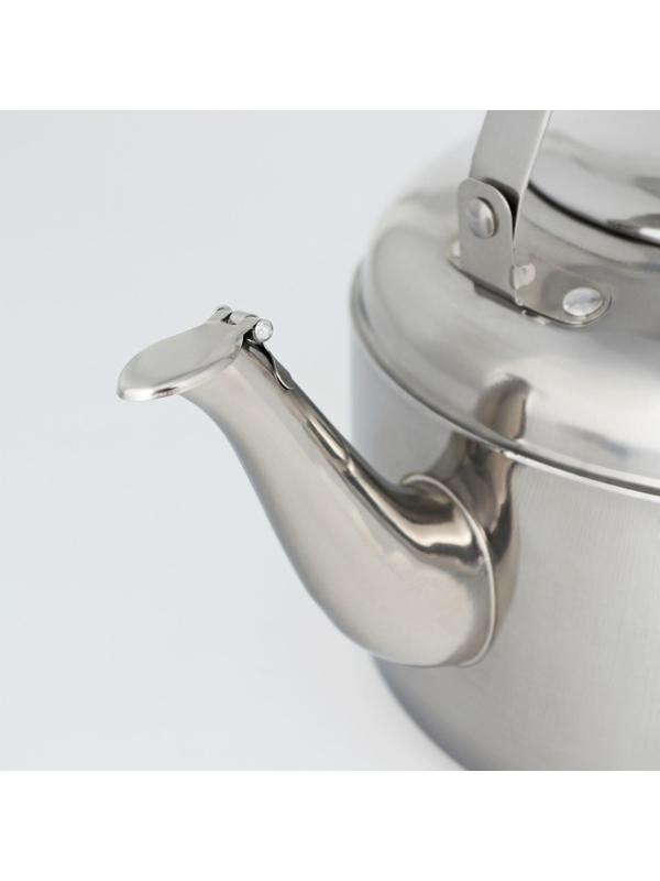 Чайник из нержавеющей стали, 3 л, цвет хромированный