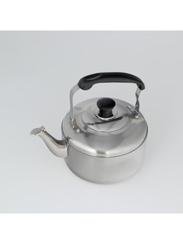 Чайник из нержавеющей стали, 3 л, цвет хромированный