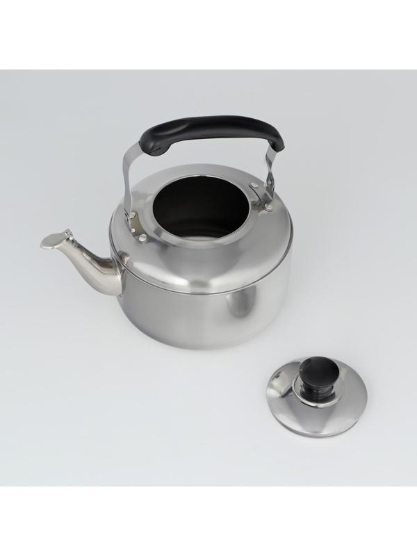 Чайник из нержавеющей стали, 3 л, цвет хромированный