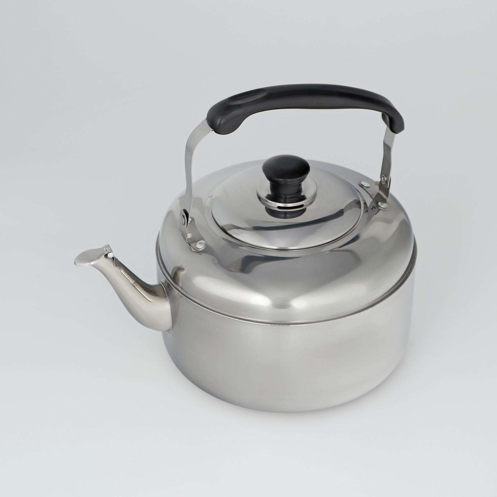 Чайник из нержавеющей стали, 5 л, цвет хромированный