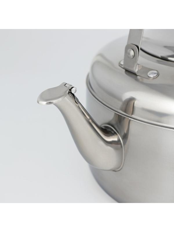 Чайник из нержавеющей стали, 5 л, цвет хромированный