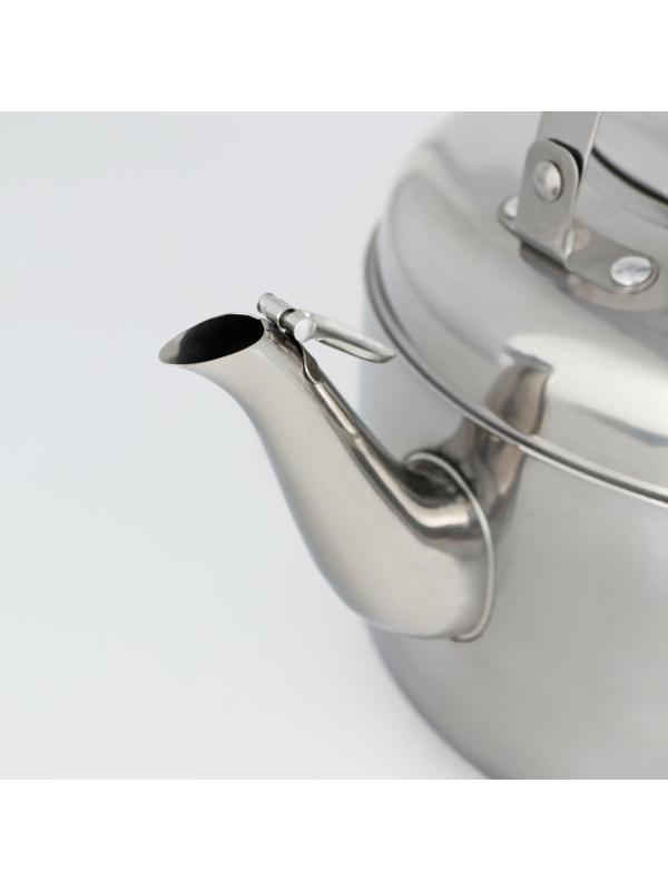 Чайник из нержавеющей стали, 5 л, цвет хромированный