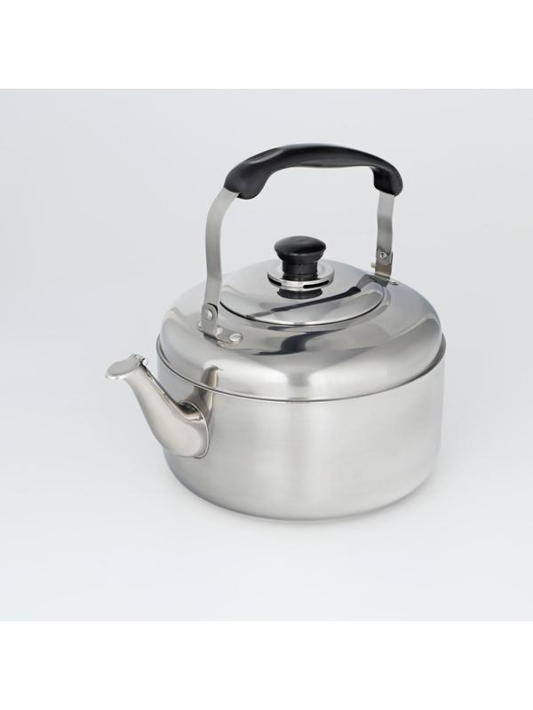 Чайник из нержавеющей стали, 5 л, цвет хромированный