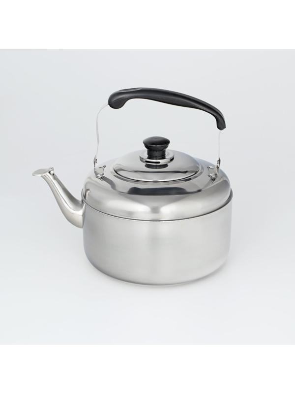 Чайник из нержавеющей стали, 5 л, цвет хромированный