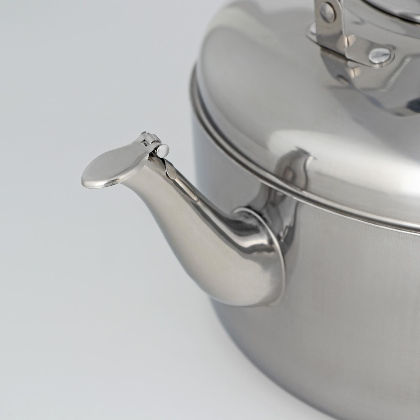 Чайник из нержавеющей стали, 7 л, цвет хромированный