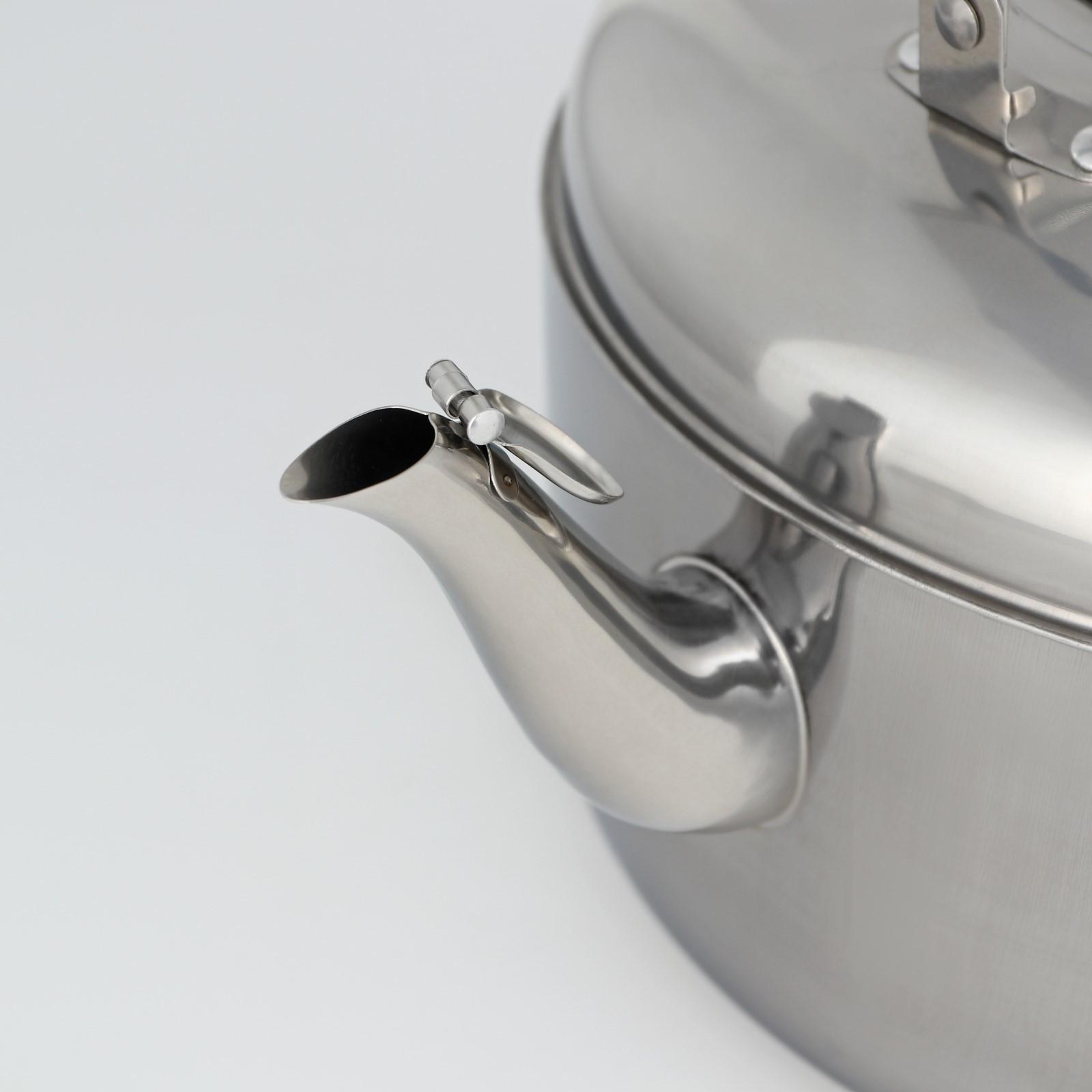 Чайник из нержавеющей стали, 7 л, цвет хромированный