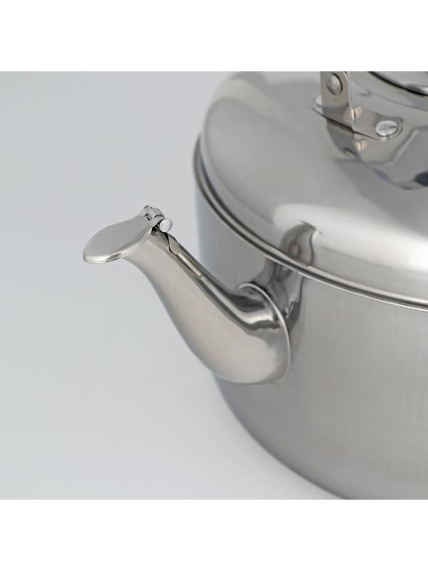 Чайник из нержавеющей стали, 7 л, цвет хромированный