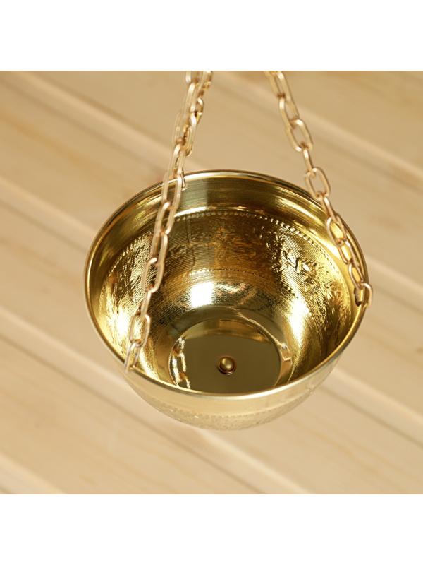 Чаша для трав и гималайской соли, подвесная с дозатором d=12см, V=0,4л