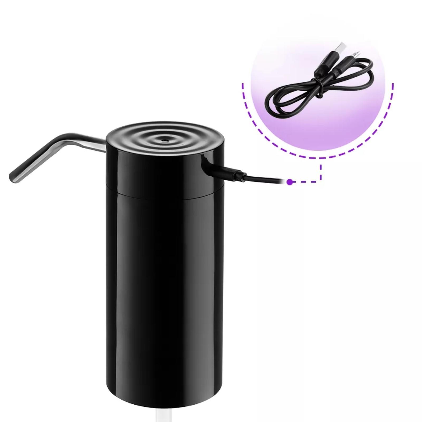 Помпа для воды Kitfort КТ-2059-1, электрическая, под бутыль от 5 до 19 л, чёрная