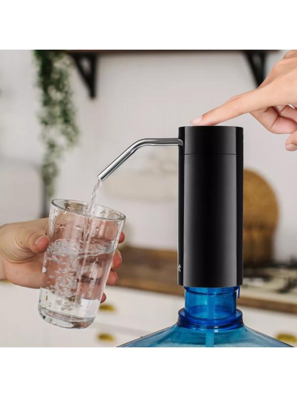 Помпа для воды Kitfort КТ-2059-1, электрическая, под бутыль от 5 до 19 л, чёрная