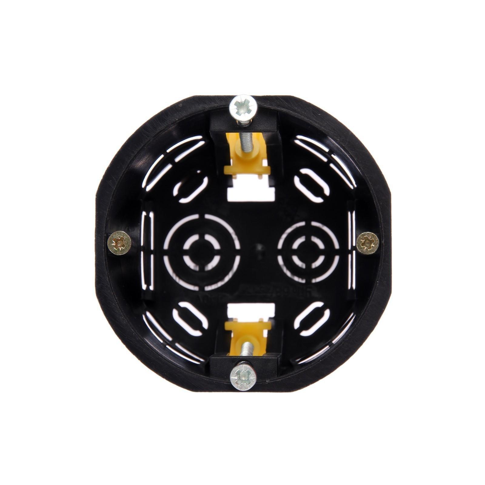 Коробка установочная Luazon Lighting, 68х45 мм, IP20, для полых стен, черная