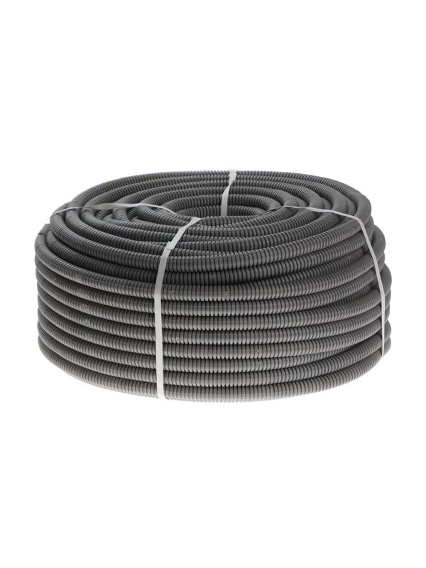 Труба гофрированная Luazon Lighting, d=20 мм, 100 м, ПВХ, с зондом, легкая