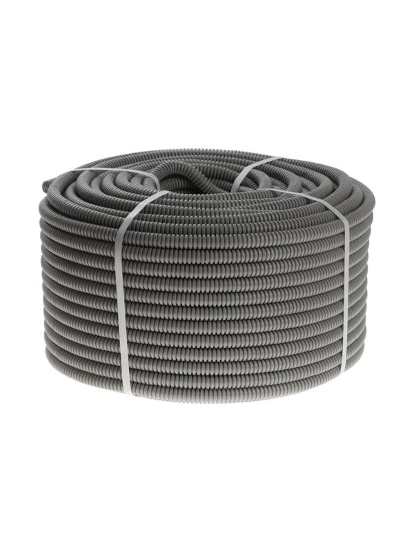 Труба гофрированная Luazon Lighting, d=16 мм, 100 м, ПВХ, с зондом