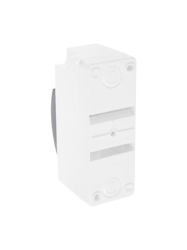 Щит Luazon Lighting ЩРН-П-2, на 2 модуля, IP30, с крышкой, навесной, пластик, цвет белый