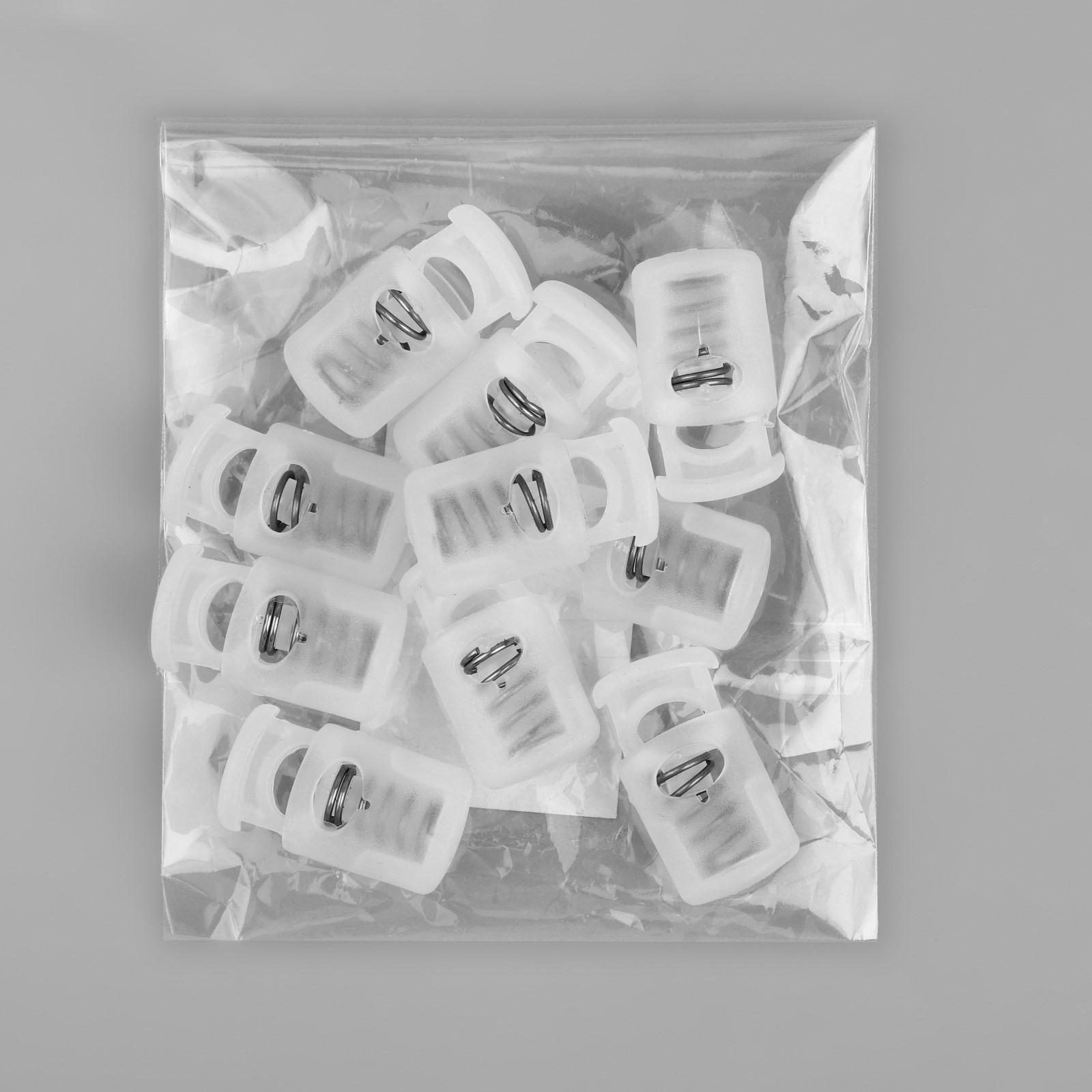 Фиксатор для шнура, 27 × 15 мм, цвет прозрачный