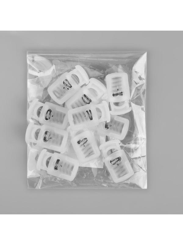 Фиксатор для шнура, 27 × 15 мм, цвет прозрачный