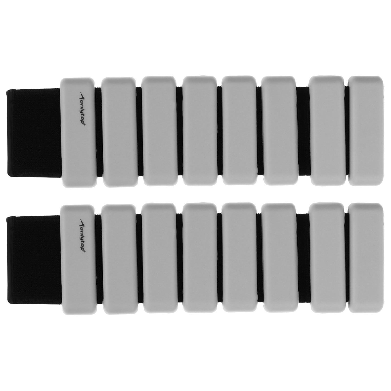 Утяжелители Onlytop для рук и ног 2 шт. х 0,5 кг, цвет серый