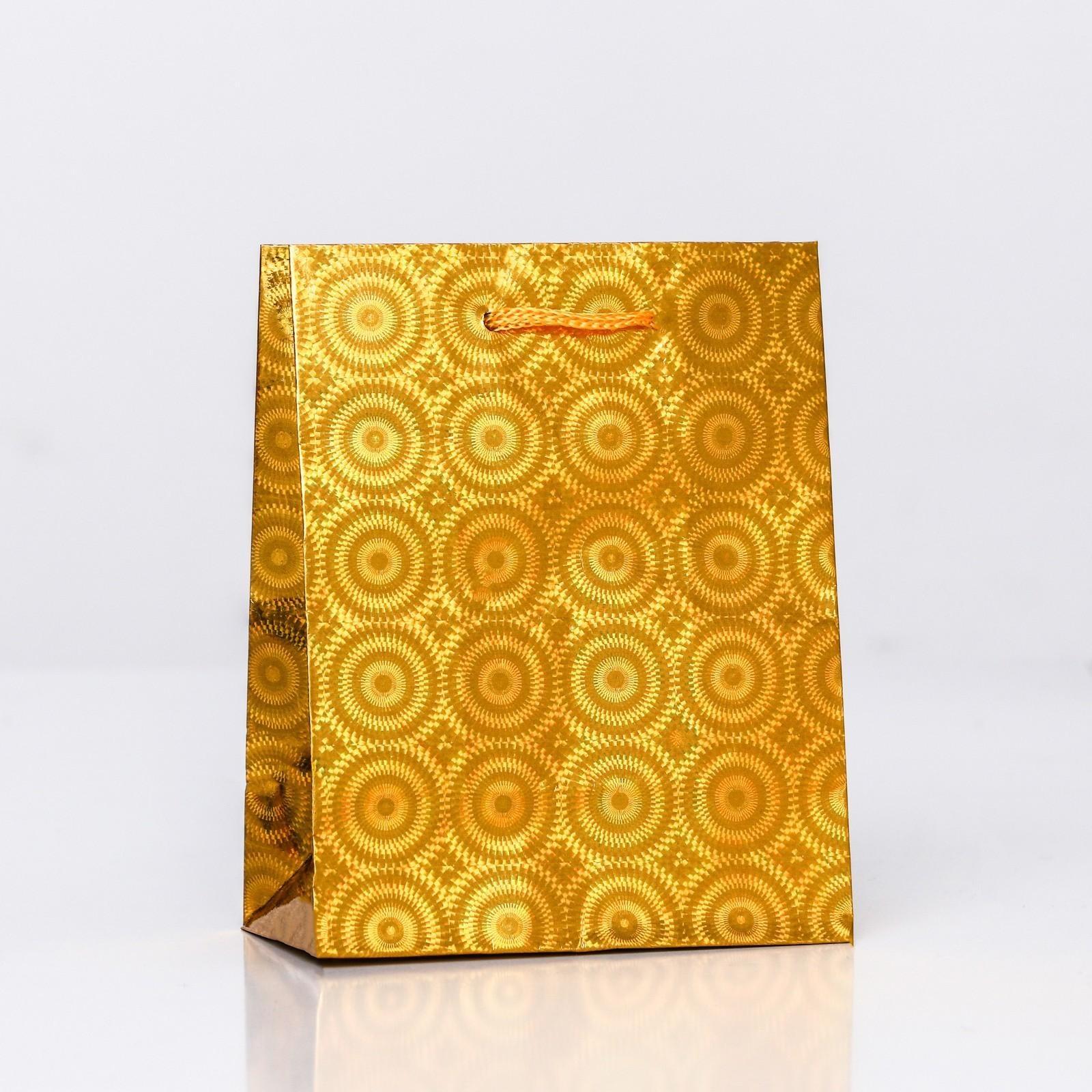 Пакет подарочный, фольгированный, 