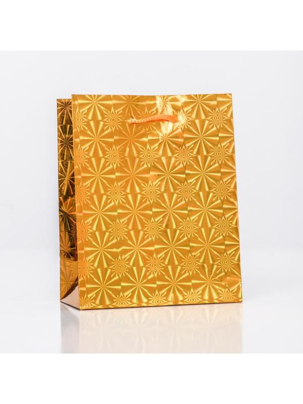 Пакет подарочный, фольгированный, 