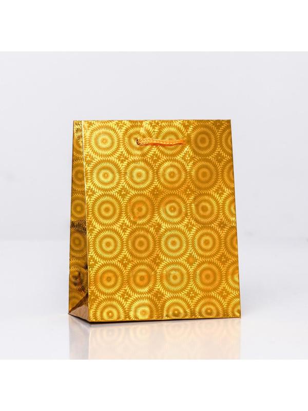 Пакет подарочный, фольгированный, 