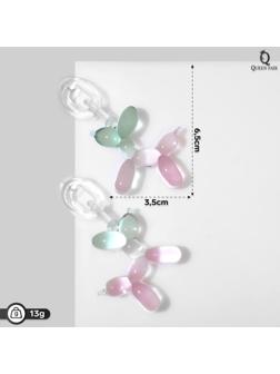 Серьги пластик 