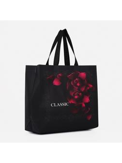 Сумка хозяйственная без застёжки, цвет чёрный