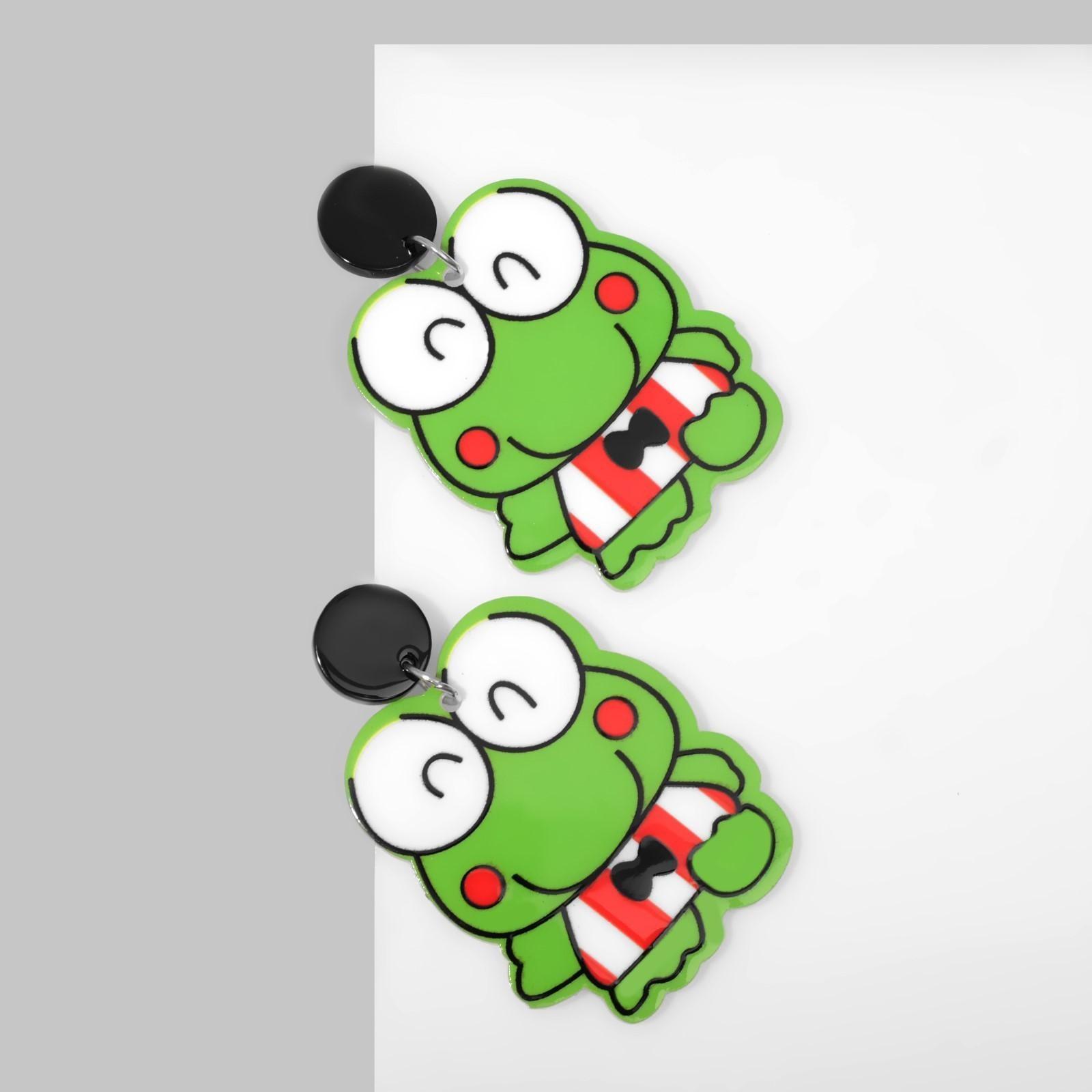 Серьги пластик 