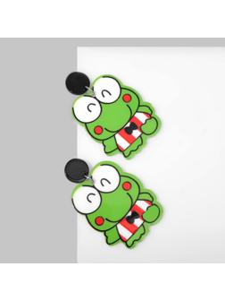 Серьги пластик 