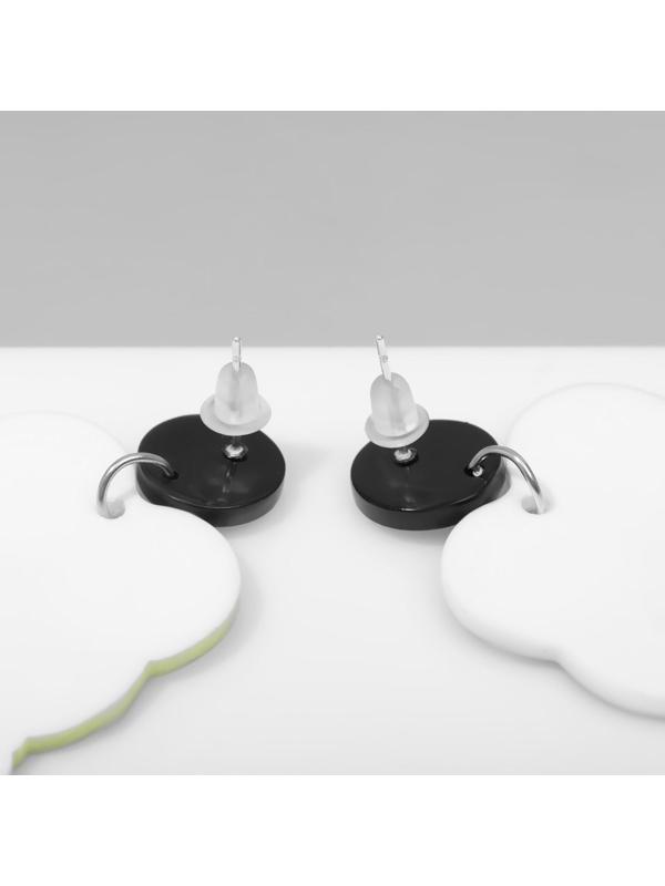 Серьги пластик 