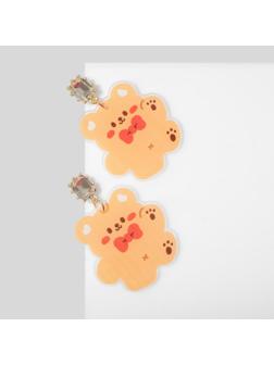 Серьги пластик 