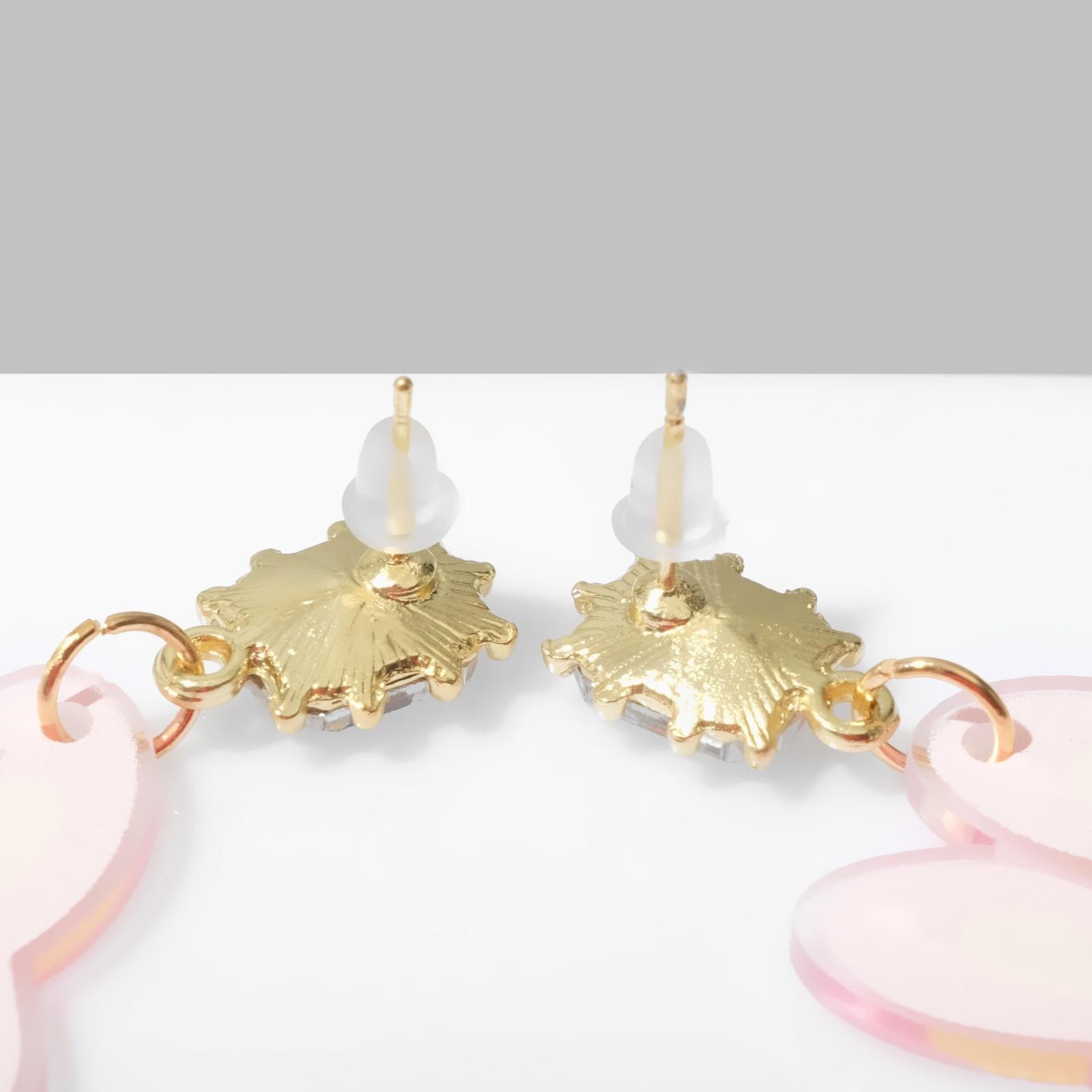 Серьги пластик 