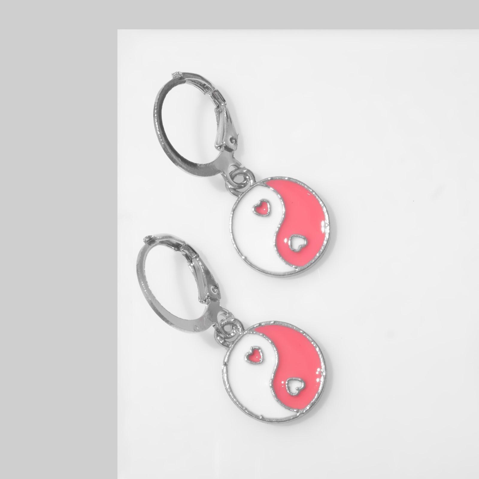 Серьги эмаль 