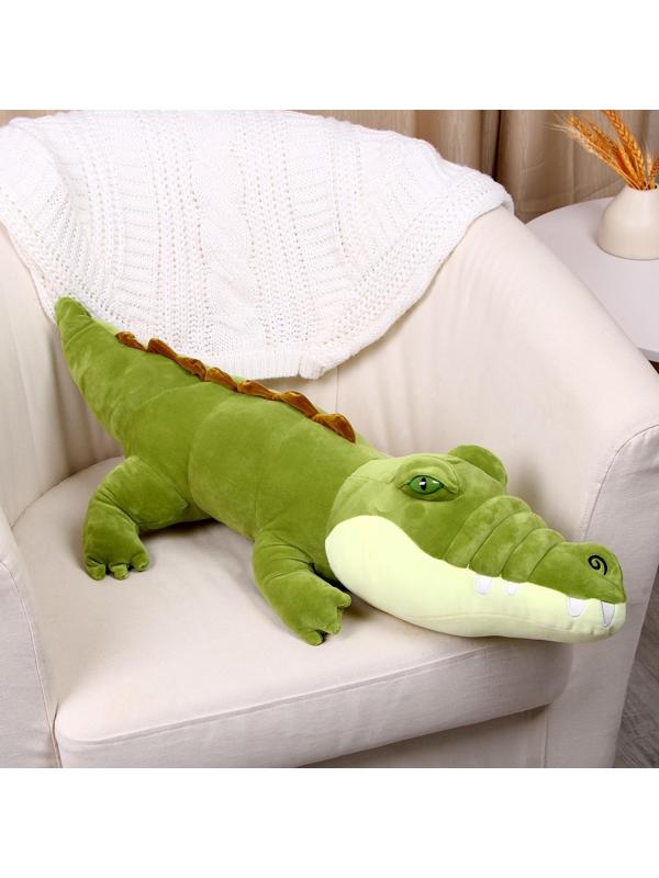 Мягкая игрушка «Крокодил», 80 см, цвет зелёный