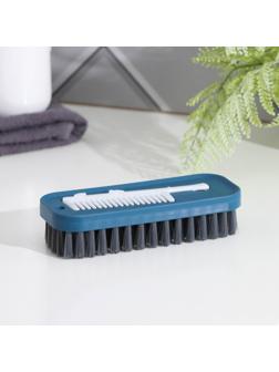 Щетка универсальная Доляна, с дополнительной щёткой для очистки ворса, 14×5,5×3,5 см, щетина 2 см