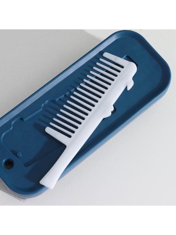 Щетка универсальная Доляна, с дополнительной щёткой для очистки ворса, 14×5,5×3,5 см, щетина 2 см