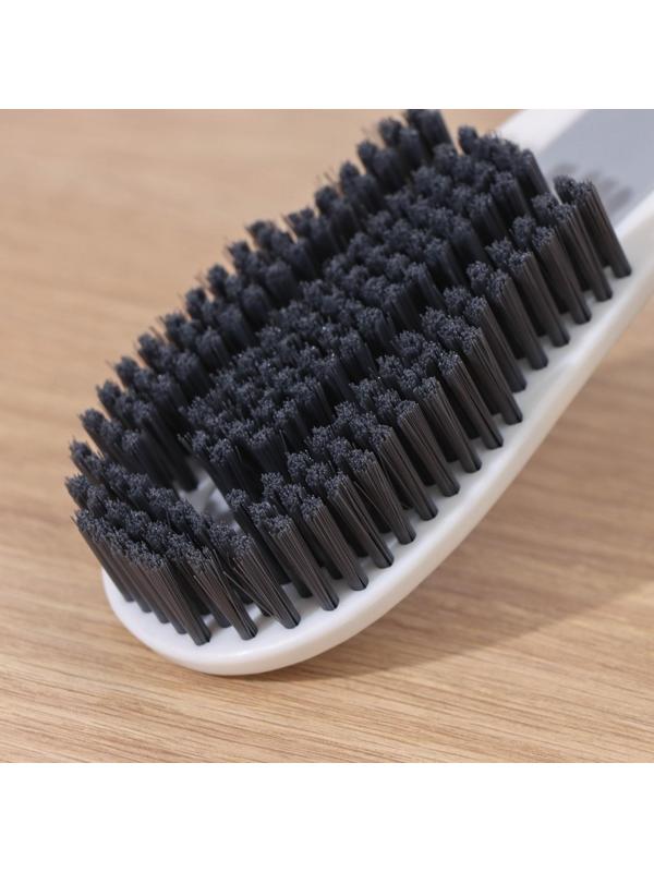 Щетка с ручкой Доляна, с дополнительной щёткой для узких мест, 19,6×5×3 см, щетина 1,6 см